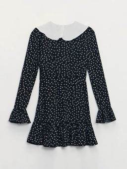 Платье мини с контрастным воротником / Zarina