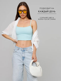 Женская майка на бретелях Lingeamo морская волна ЛТ-07 (19)  фото 14