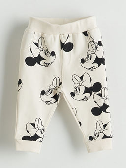 Minnie Mouse Bask?l? K?z bebek Sweatshirt ve E?ofman Alt 2li