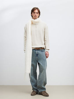 Dik Yaka Erkek Triko Kazak