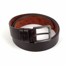 Мужской джинсовый кожаный ремень Arkon Milano 304-10 Браун - Sergio valentini фото 3