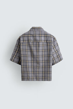 CAMISA POLO CREMALLERA CUADROS / Azul / Lavanda - Zara фото 8
