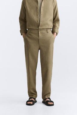 100% LINEN TROUSERS - Zara фото 2