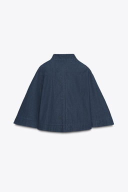 DENIM CAPE WITH TOGGLES - Zara фото 8