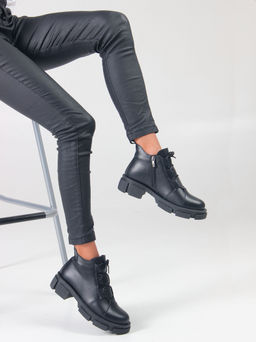 Ботинки 218.21074bl. черный/Мех