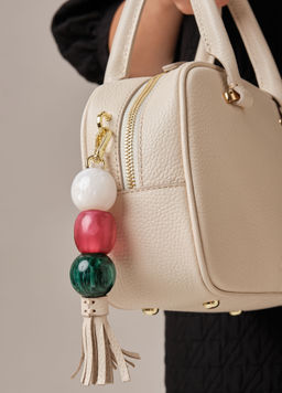 Кожаная сумка Hawaii DBR 31216 светлый крем фото 12