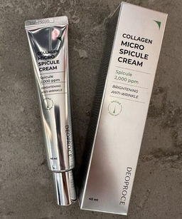 Deoproce Collagen Micro Spicule Cream, 40ml - Омолаживающий крем для лица с микроспикулами и коллагеном