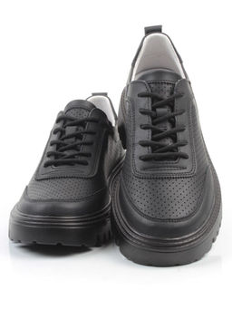 03-YH329-3 BLACK Полуботинки женские (натуральная кожа)