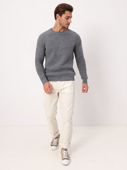 Джемпер мужской CASINO c129-полосы 3D (м.серый)  фото 6