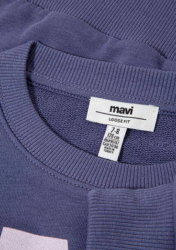 Mavi Logo Bask?l? Mor Sweatshirt фото 3