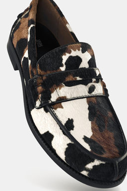 ANIMAL PRINT LEATHER LOAFERS - Zara фото 6