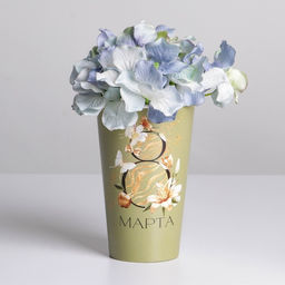 Цена за 10 шт. Стакан для цветов 8 Марта, 350 мл