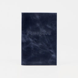 Обложка для паспорта, цвет синий