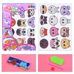 Мозаика алмазная "В мире животных" в коробке