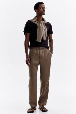 Pantal?n de lino Regular Fit - H&m фото 6