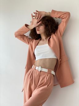 Жакет удлинённый с английским воротником - Martichelli фото 39