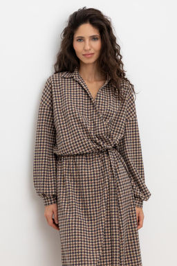 ЕВТ 5060/кунжут,гусиная лапка платье жен - Very neat фото 4