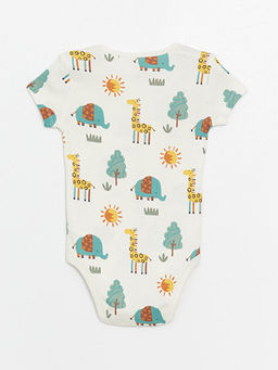 Bisiklet Yaka K?sa Kollu Bask?l? Erkek Bebek ??t??tl? Body - Waikiki фото 2