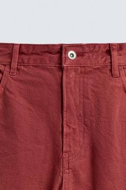 JEANS FLARE FIT / Rojo - Zara фото 9
