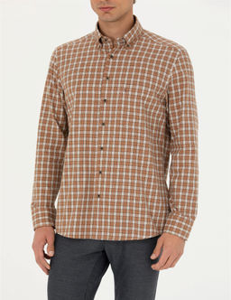 Kahverengi Regular Fit Uzun Kollu G_mlek - Pierre cardin фото 6