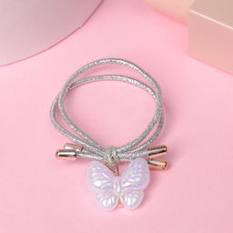 Цена за 6 шт. Резинка для волос «Альба», бабочка, 5 см