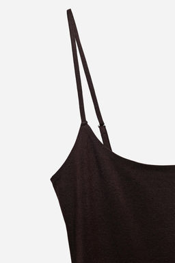 VESTIDO MIDI TIRANTES / Marr?n - Zara фото 8