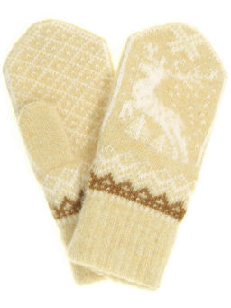 Варежки женские "Олень и узор" ПП 3235-9