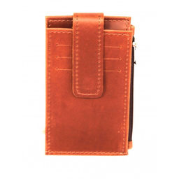 Визитница-кардхолдер Croco-ВК-217 н/к, 2отд, 11карм, коричневый пулл-ап матовый (219) 262564