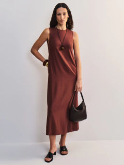 Льняное платье макси ZR2605012902-21 / Zarina