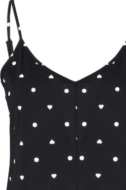 Siyah %100 Pamuklu Puantiye ve Kalpli F?rf?rl? Ip Ask?l? Orme Tulum THMSS23TU00003 - Trendyolmilla фото 7