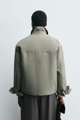 BOXY FIT OVERSHIRT WITH POCKETS - Zara фото 3