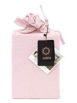 Проcтыня бязь 250x220 розовая - Denastia фото 3