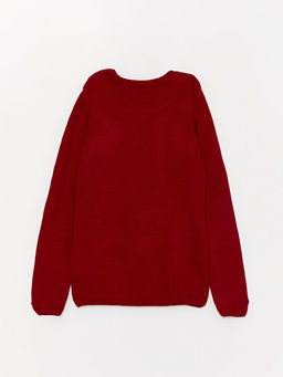 Bisiklet Yaka Nak??l? Uzun Kollu K?z ?ocuk Triko Kazak - Waikiki фото 3