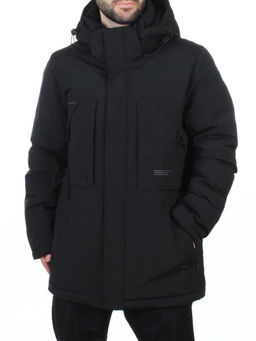 6963 BLACK Куртка мужская зимняя (200 гр. био-пух)