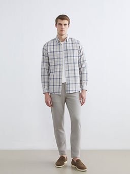 Regular Fit Uzun Kollu Ekose Erkek G?mlek