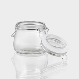 Банка для сыпучих продуктов Оптима, 100 мл, 97.27.5 см, с бугельным замком, стекло, прозрачная - Simaland фото 3