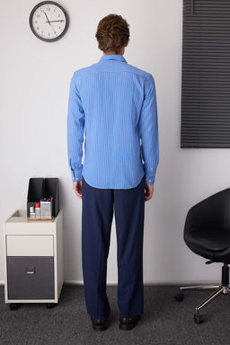 Mavi Fitted Erkek Gomlek TMNAW26GO00005 - Trendyolmilla фото 4