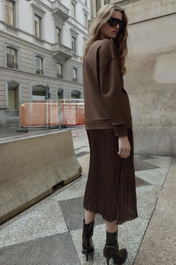 COMBINED SATIN DRESS - Zara фото 4