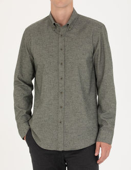 Рубашка Pierre Cardin Slim Fit с длинным рукавом зеленая