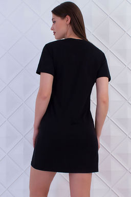 Арт. 9356 Туника женская 44-52 (5 шт) Цвет:черный - Калинка фото 3