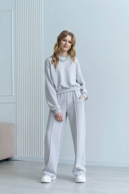 Брюки Сантино (светло-серый) Турция - Nadi bordo фото 2