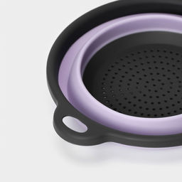 Дуршлаг складной Доляна «Волна», d=20 см, сиреневый