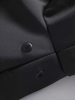 Ветровка мужская софтшелл виндстоппер с капюшоном спортивная черного цвета 9617_1Ch