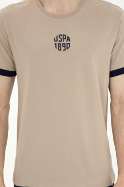 Футболка U.S. Polo Assn. мужская светло-хаки хлопок  фото 13