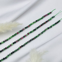 Бусины для рукоделия из Цоизита (Африка)