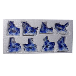 Лошадь символ 2026 года уп-8шт фарфор символ силы, мощи, достижения цели и победы 6см-7см