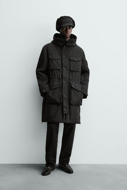 WATER-REPELLENT PADDED TECHNICAL PARKA