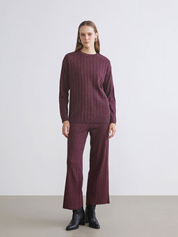 Bisiklet Yaka Simli Kad?n Triko Kazak