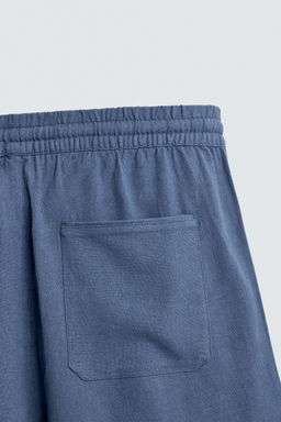 BERMUDA RELAXED FIT VISCOSA - LINO / Azul claro - Zara фото 10