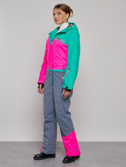 Горнолыжный комбинезон женский зимний зеленого цвета 2327Z - Chunmai фото 2